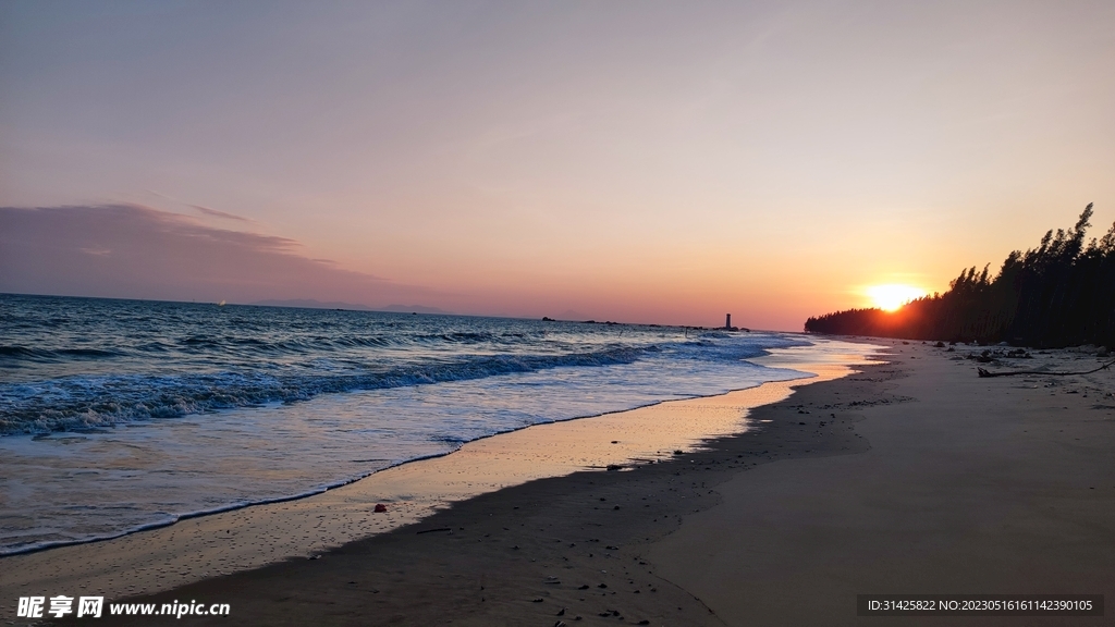 日落海边风景