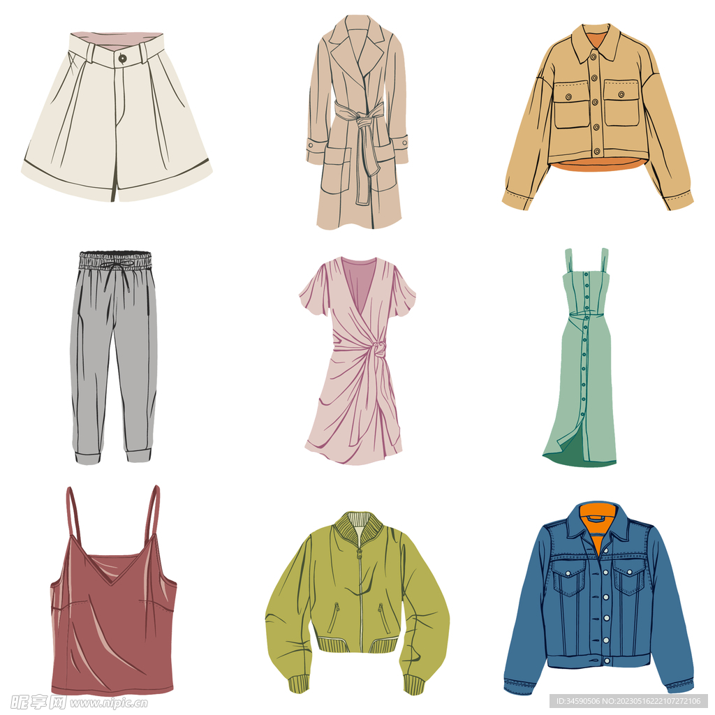 服装设计衣服服饰衣物