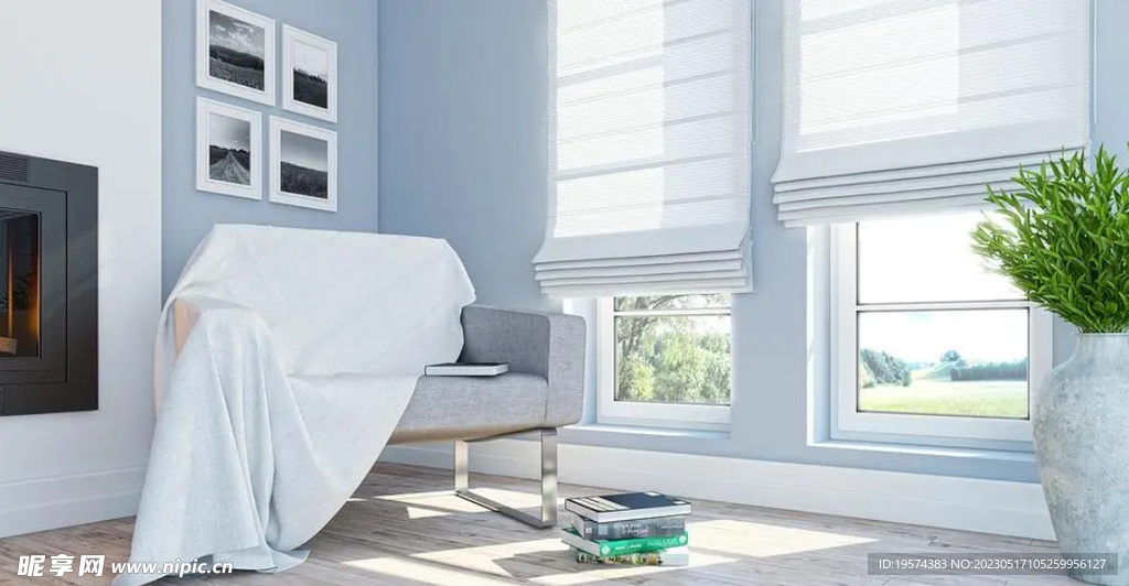 C4D模型房间一角