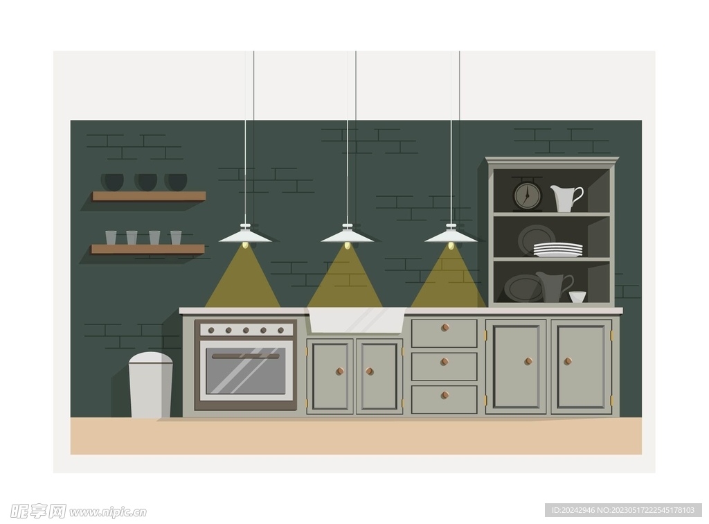 厨房装修效果图