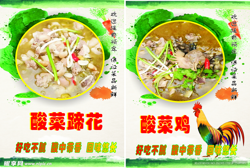 酸菜鸡酸菜蹄花图片