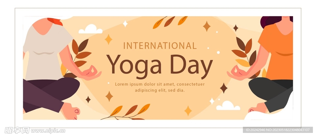 瑜伽人物 瑜伽馆海报 