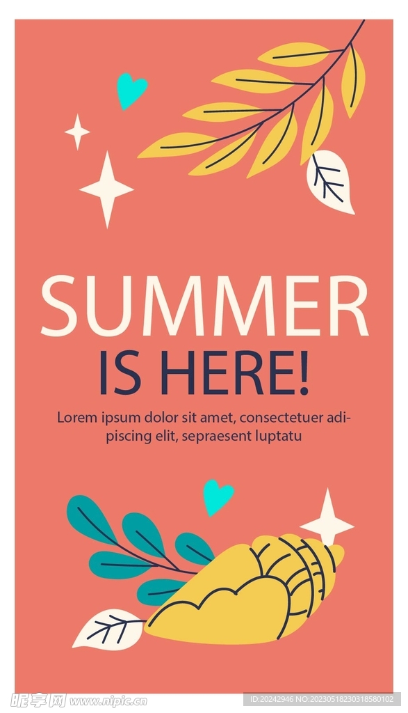 夏天你好 装饰画