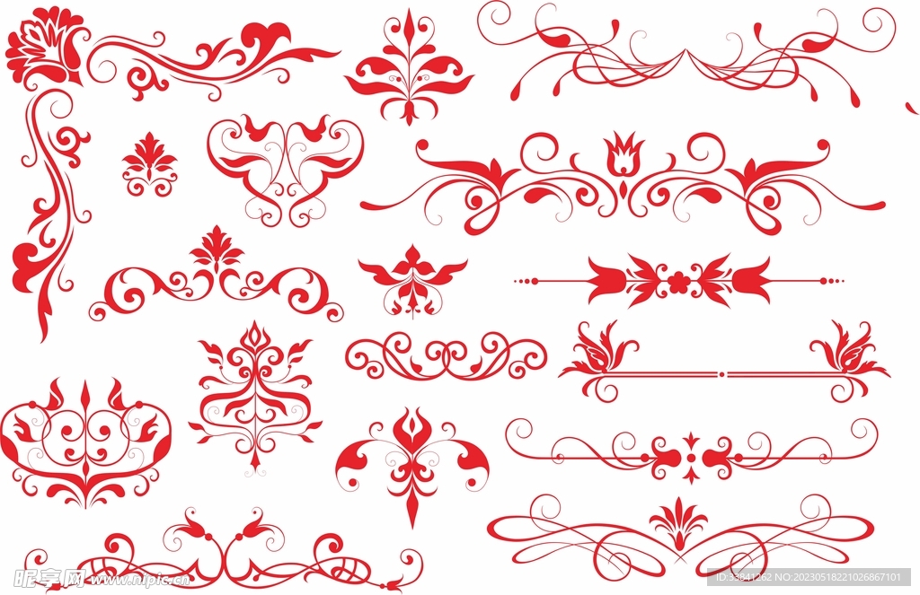 欧式边框底纹素材