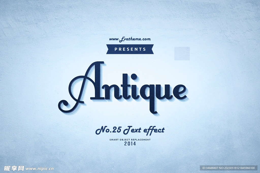 孟菲斯字体效果图样机