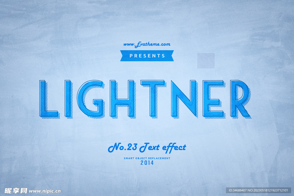 孟菲斯字体效果图样机