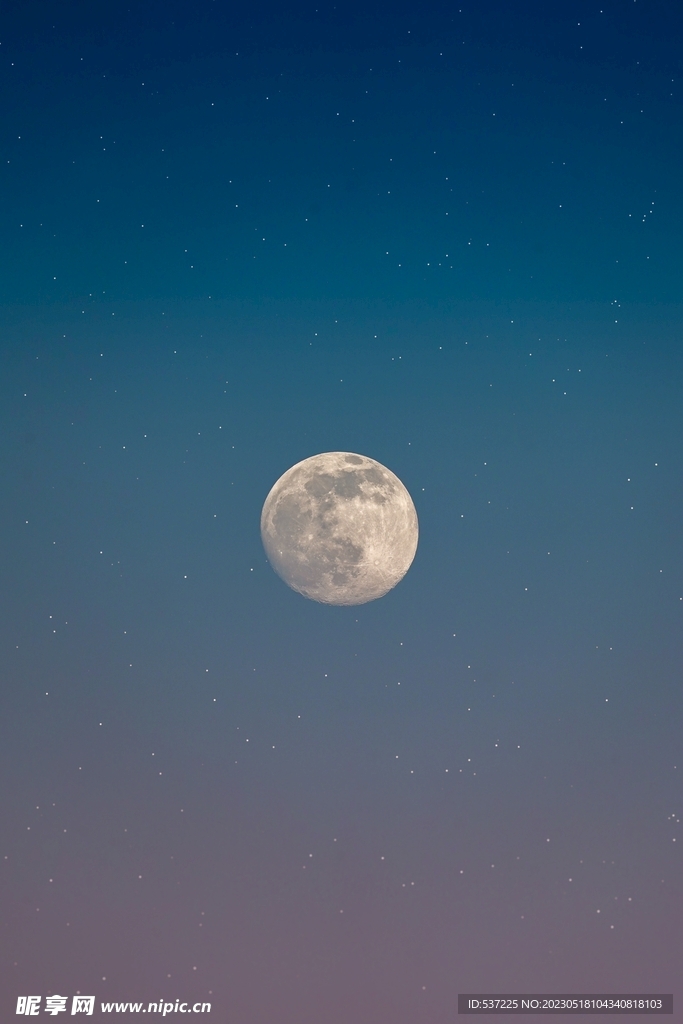 月亮与星海