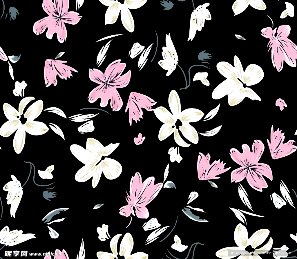 线条花 碎花 简笔花