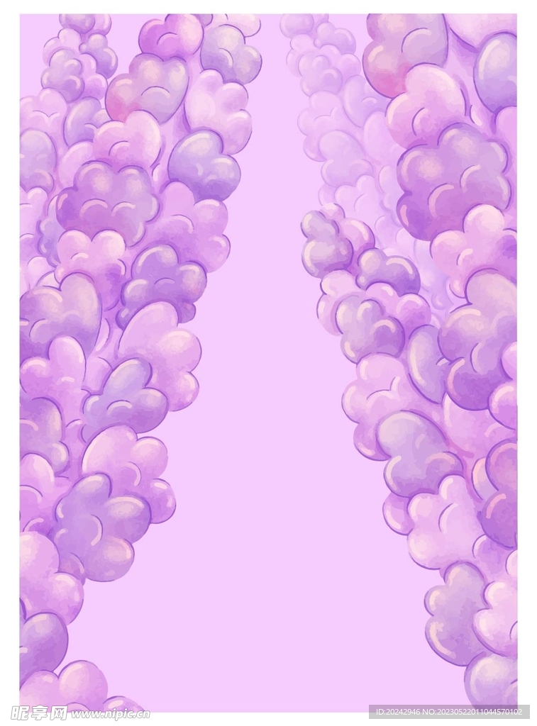紫色爱心背景