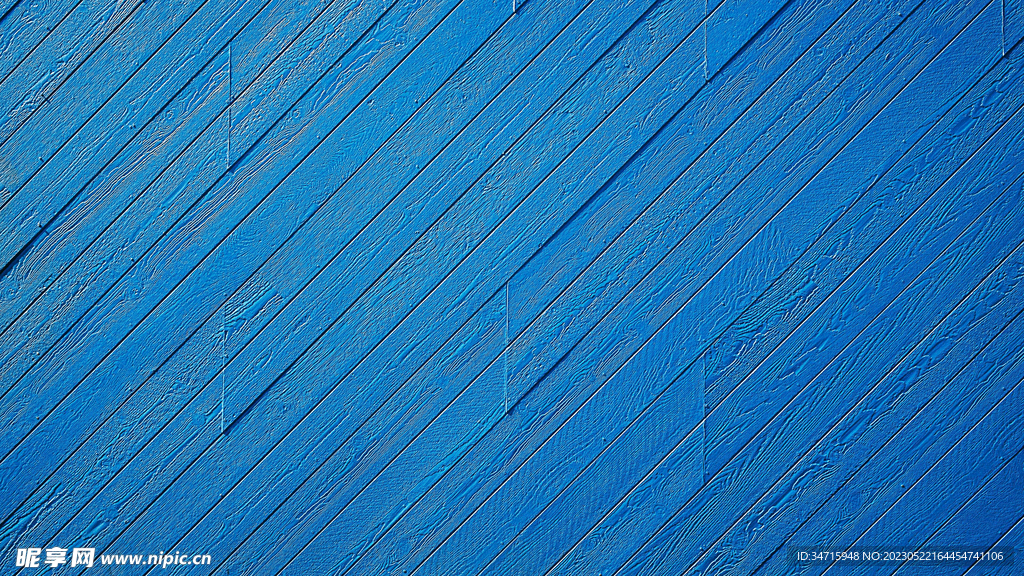 蓝色木纹木板背景