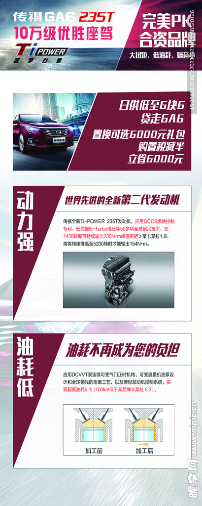 广汽传祺混动GS4展架