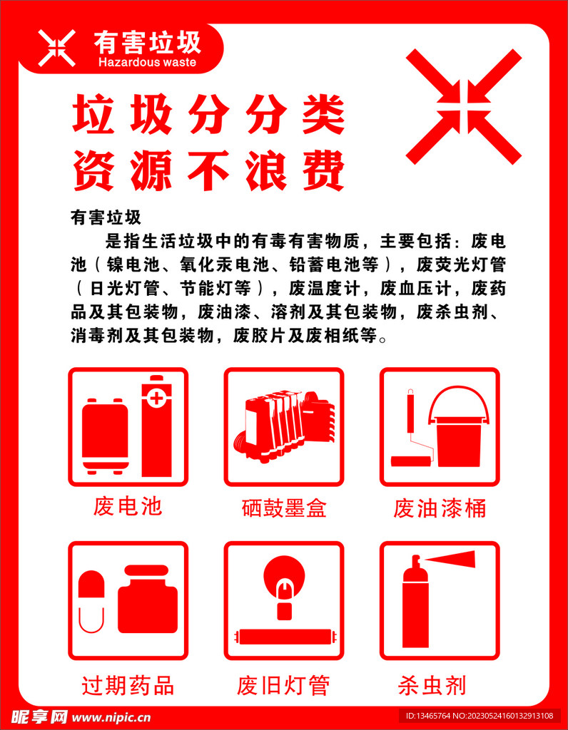 有害垃圾  垃圾分类