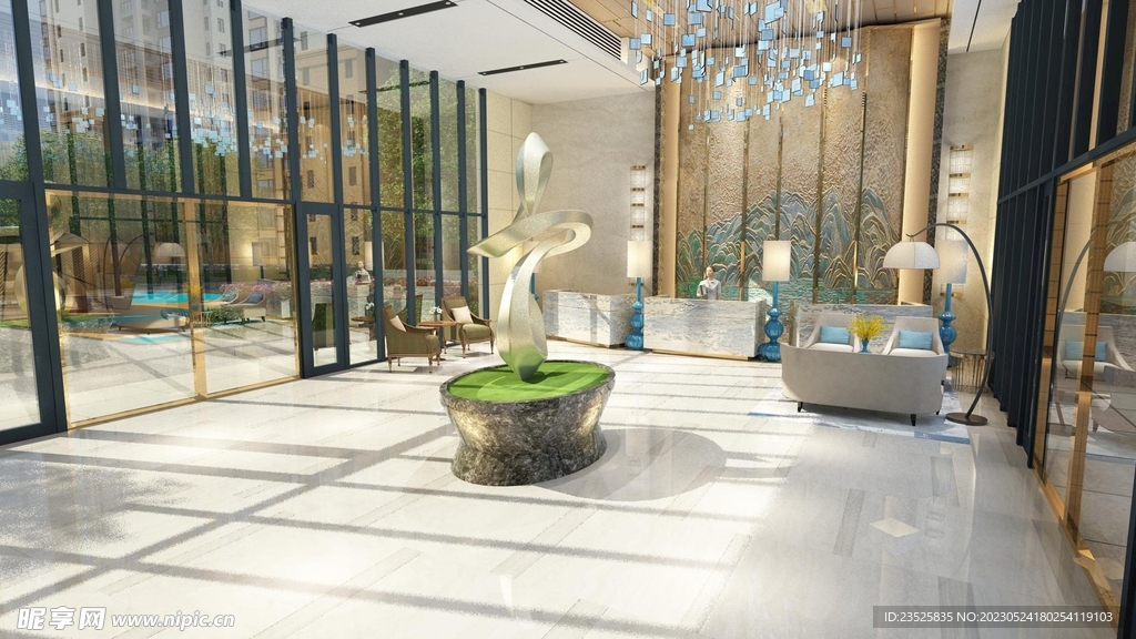 入户大堂效果图