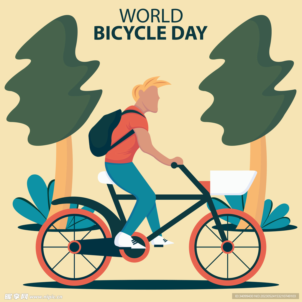 世界自行车日素材