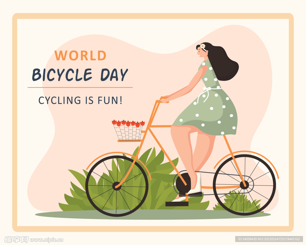 世界自行车日素材