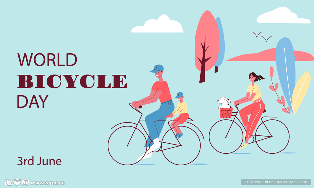世界自行车日素材