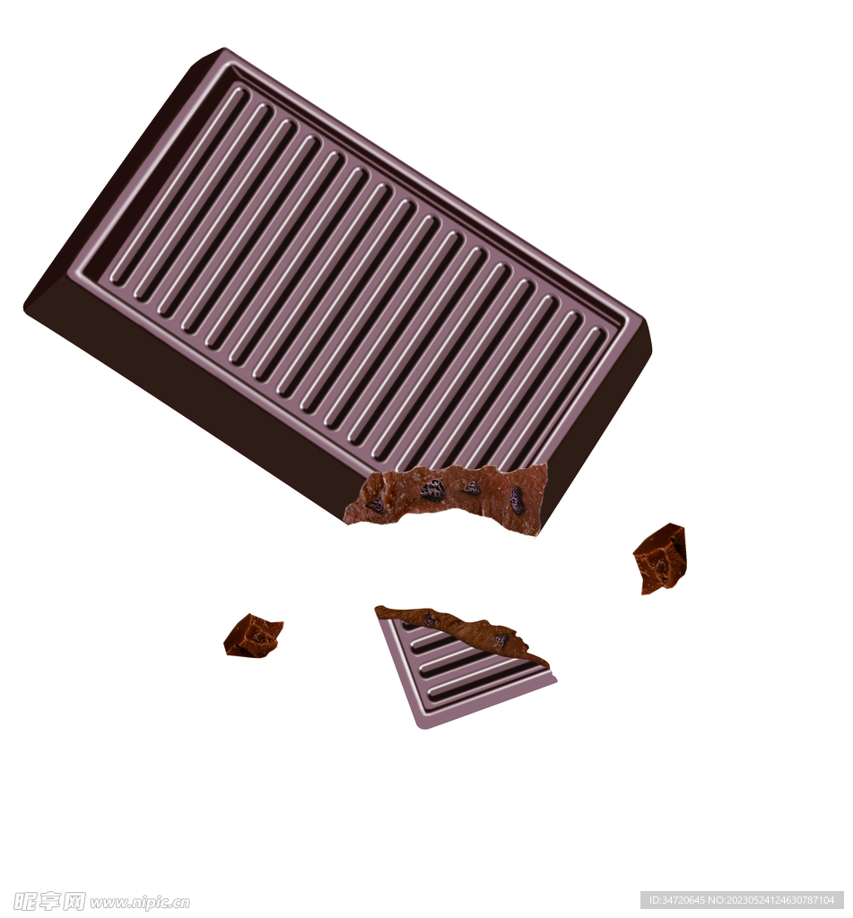 方块黑巧克力