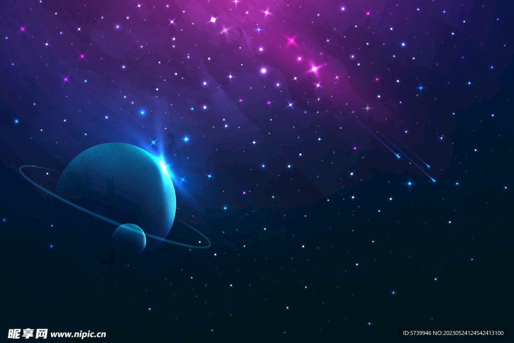 绚丽宇宙星空太空图片素材 