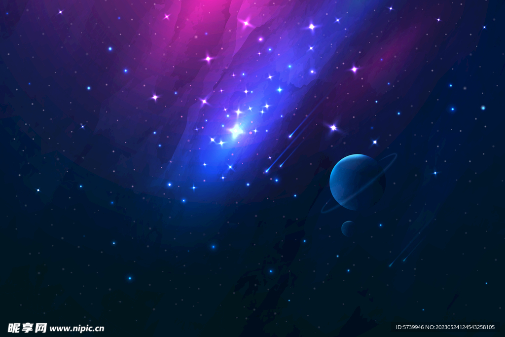 绚丽宇宙星空太空图片素材 