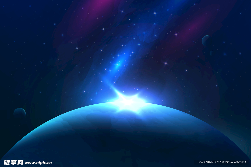 绚丽宇宙星空太空图片素材 