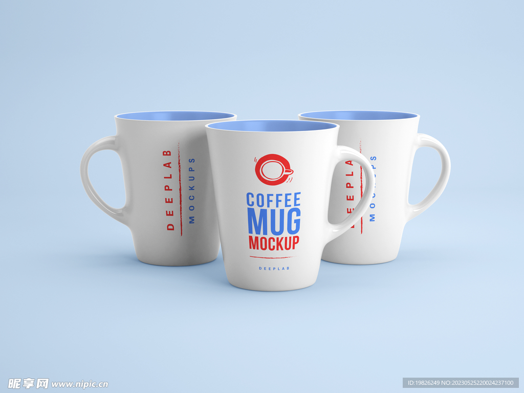 水杯马克杯文创品牌展示贴图样机