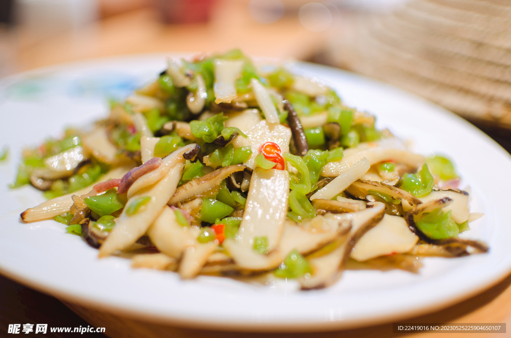 青椒虎奶菇特写