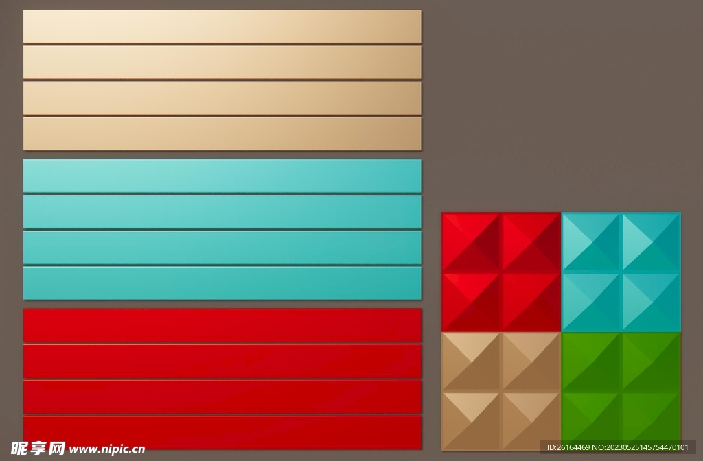 门头扣板效果图建模