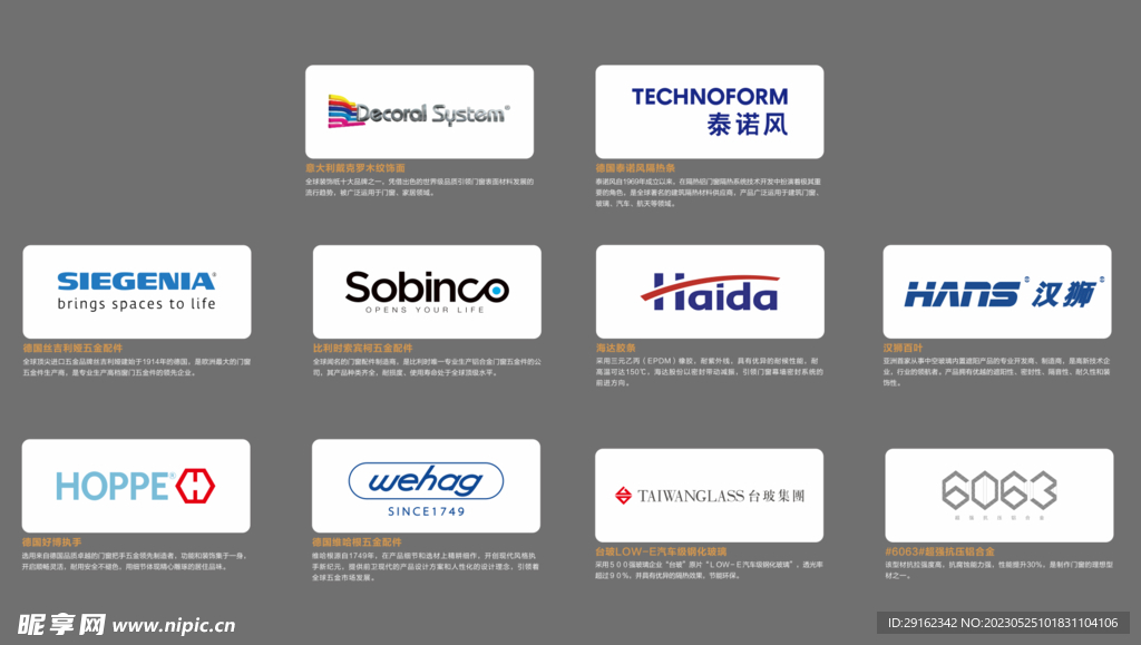全球高端门窗制造商标志