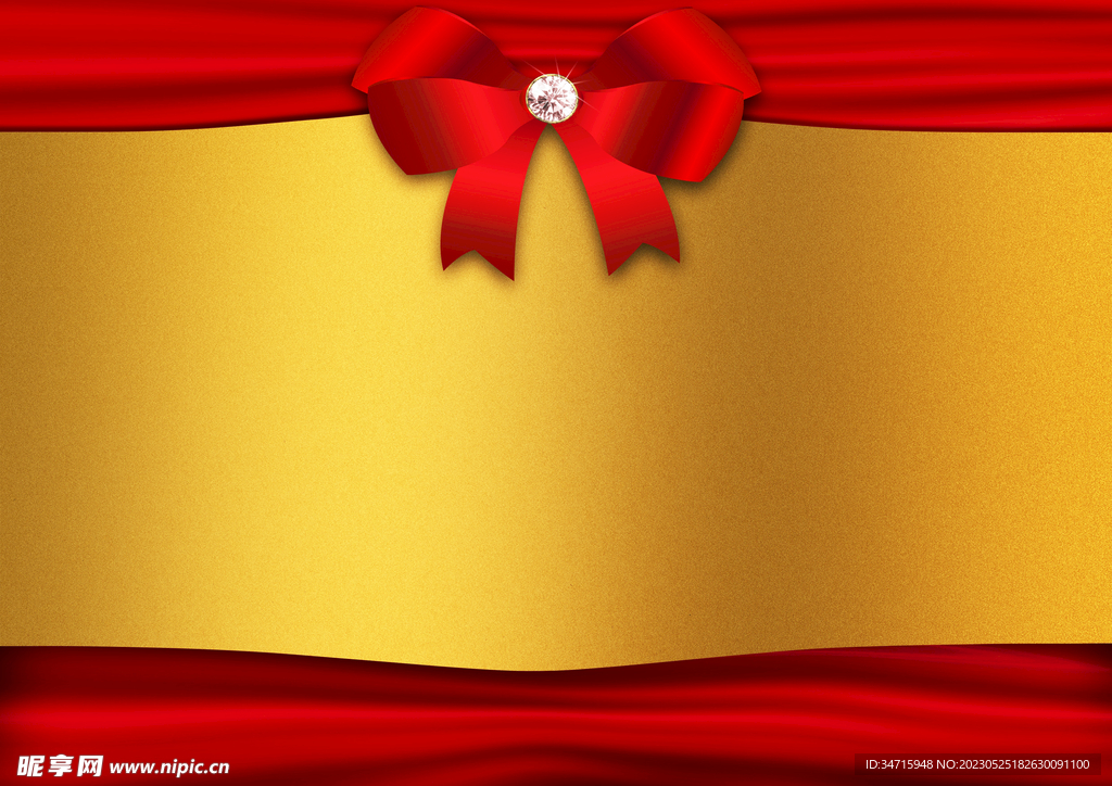 红色金色边框背景