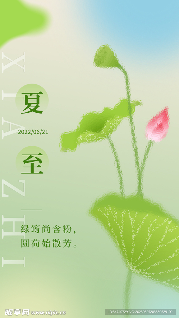 夏至节气简约