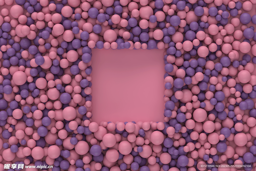 粉紫色海洋球背景