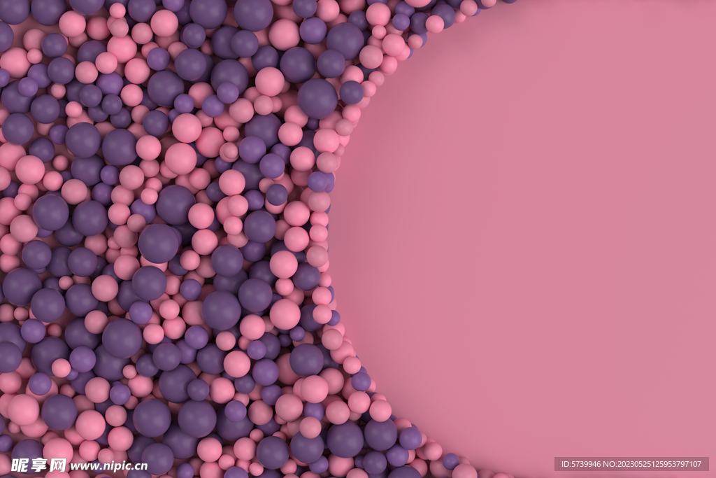 粉紫色海洋球背景