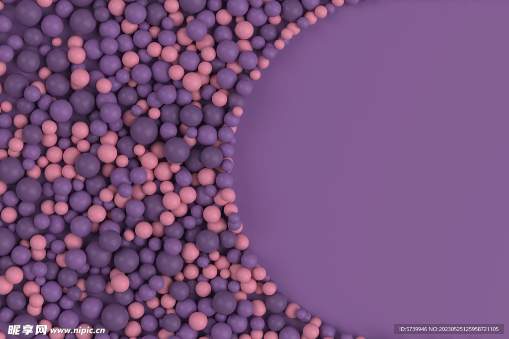 粉紫色海洋球背景