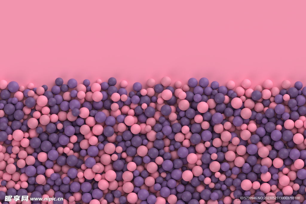 粉紫色海洋球背景