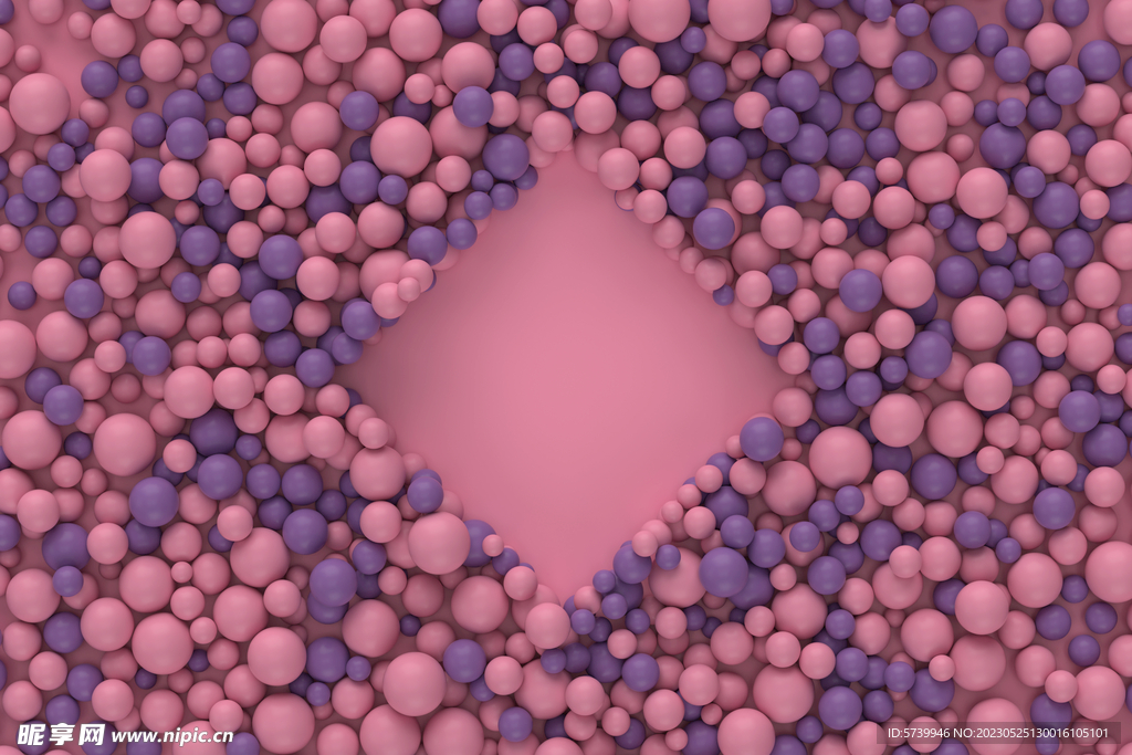 粉紫色海洋球背景