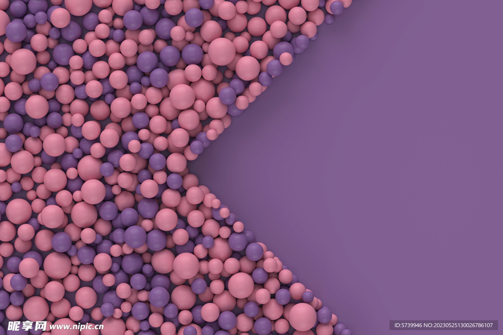 粉紫色海洋球背景