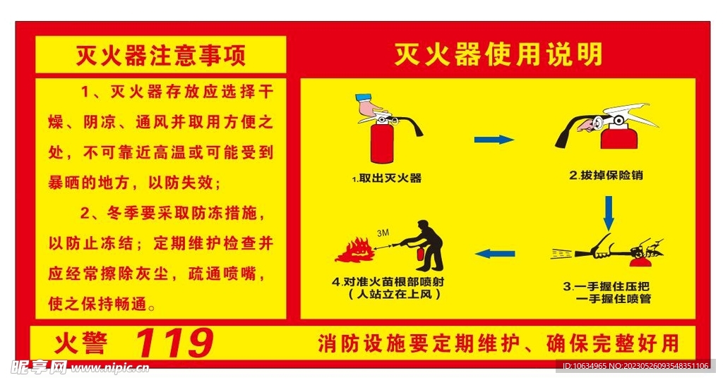 灭火器使用说明