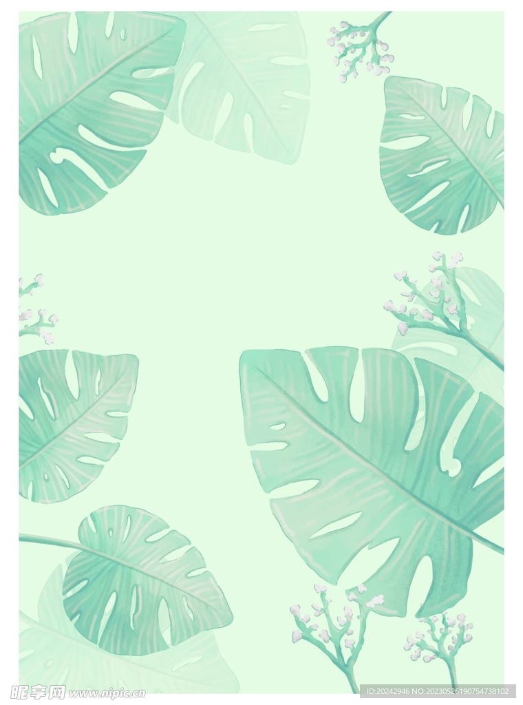植物叶子背景 