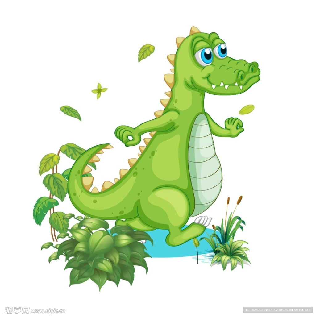 卡通鳄鱼 