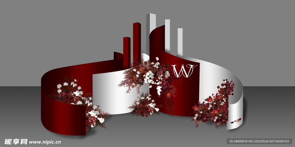 红白婚礼迎宾区.