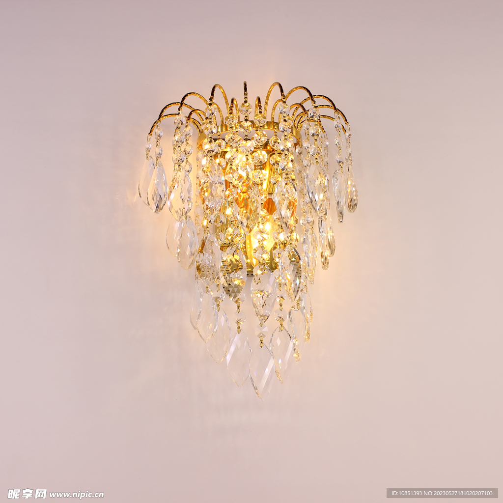 床头轻奢水晶壁灯