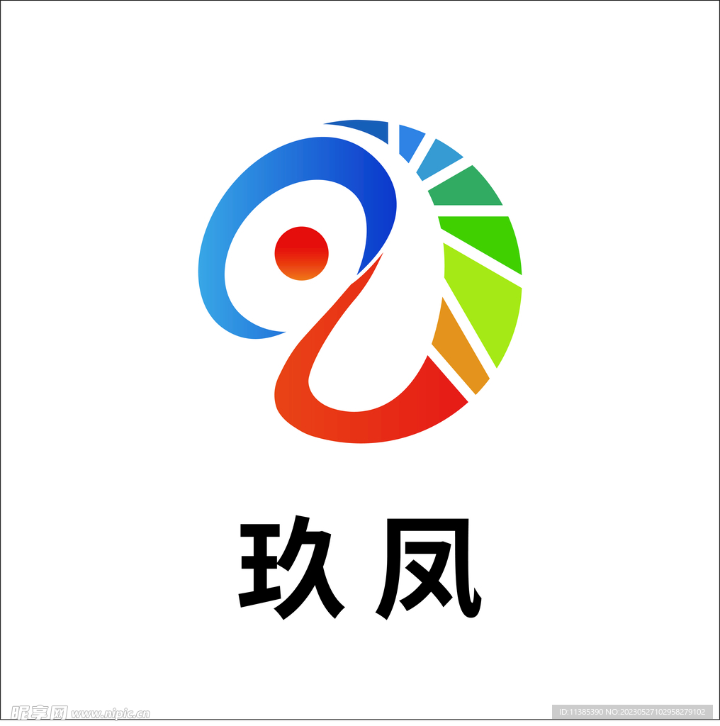 玖凤LOGO 标志