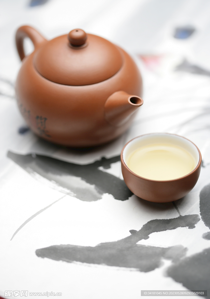 茶具文艺图片