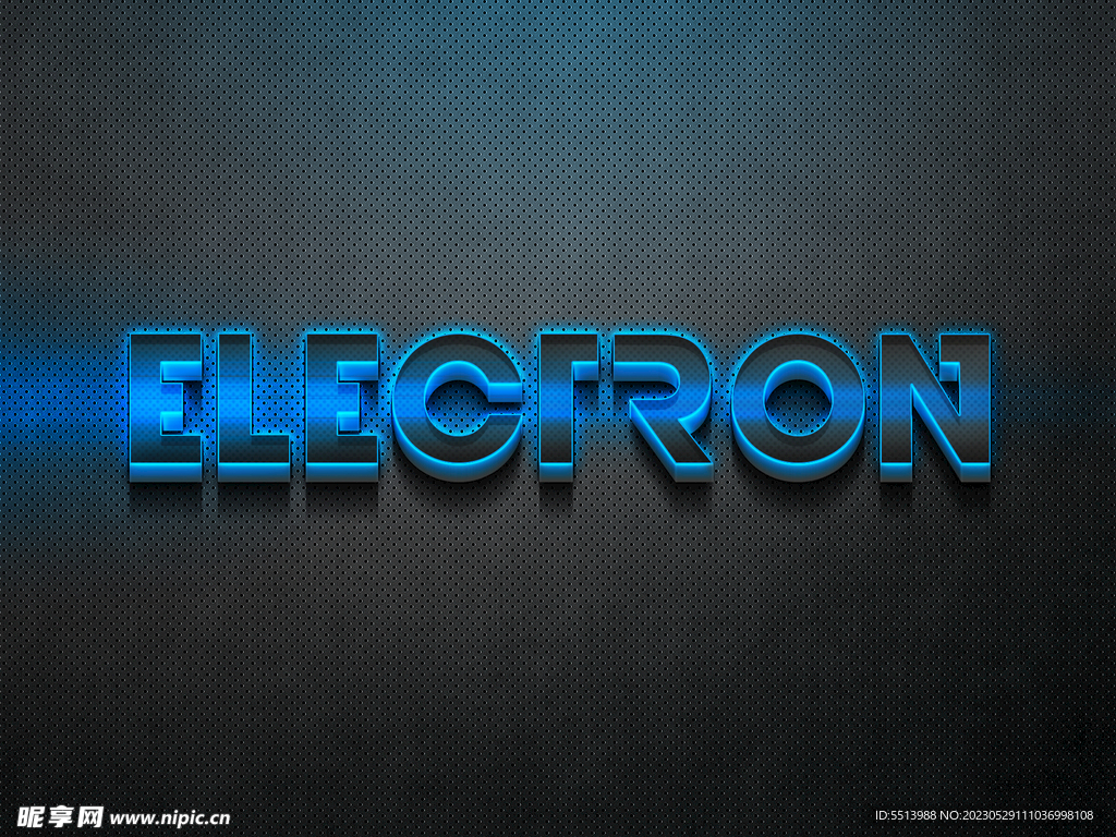 金属质感效果字