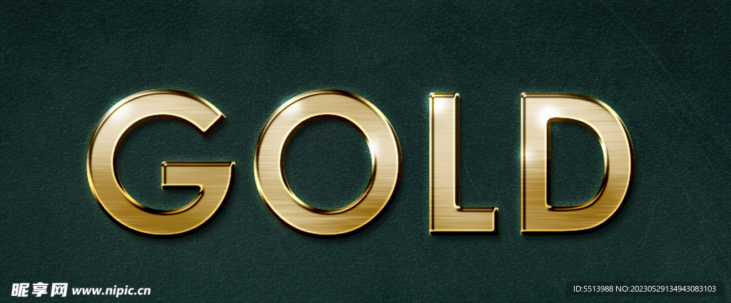 金属质感效果字