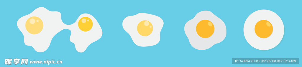 卡通煎蛋