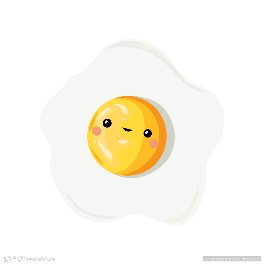 卡通煎蛋