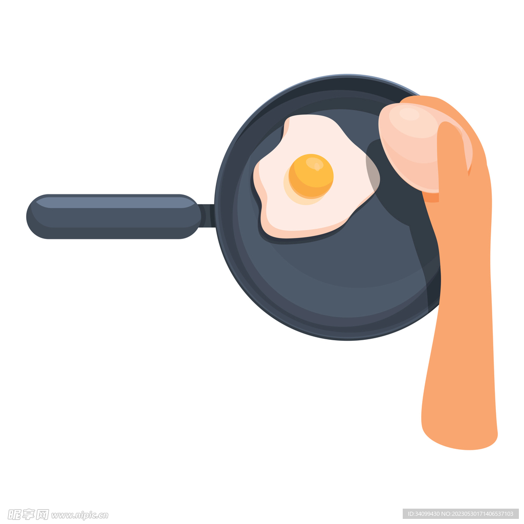 卡通煎蛋