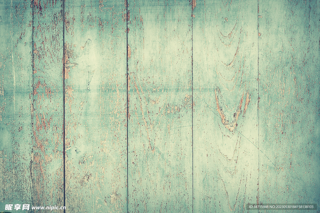 古朴绿色木纹木板背景