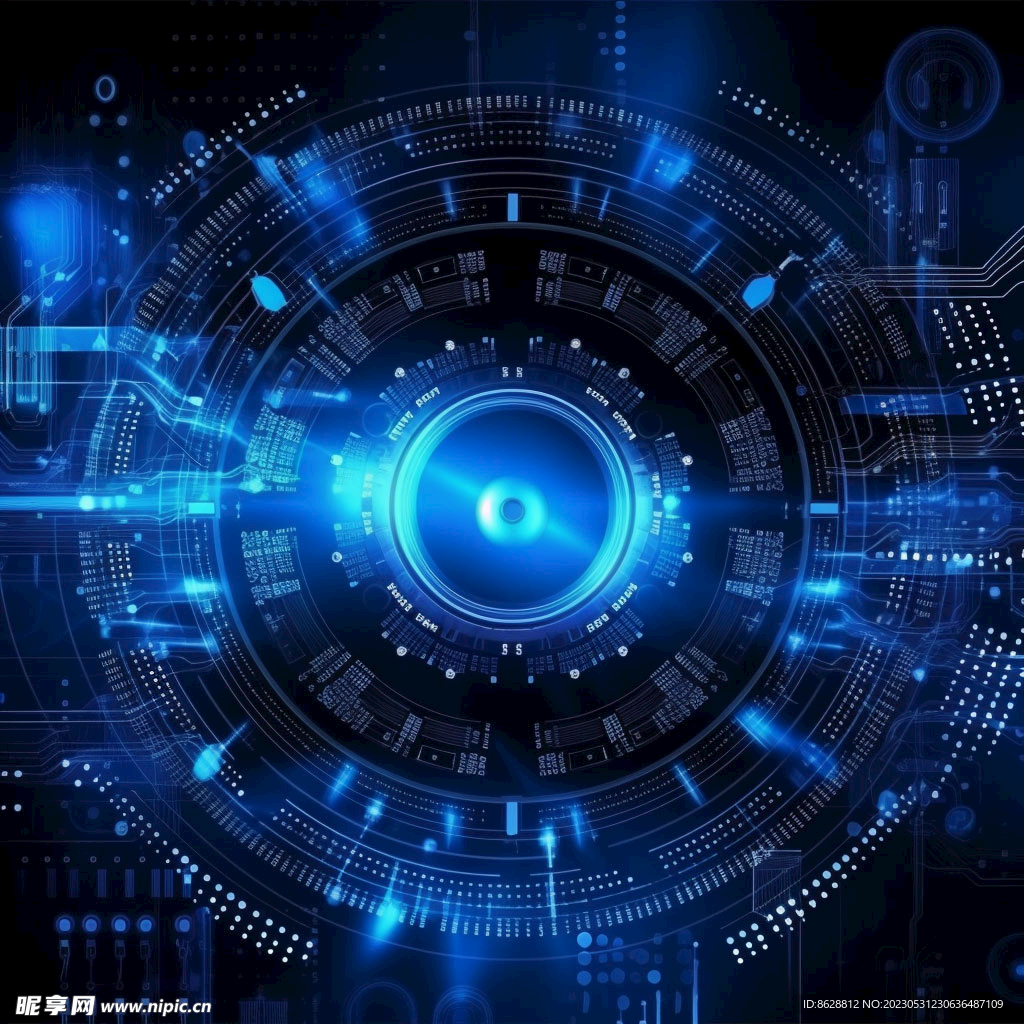 圆形科技背景